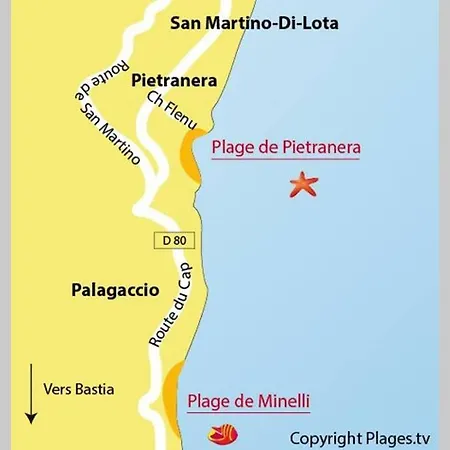 Maison Village Cosy 450m De La , 2km De La Cap Corse Casa vacanze *